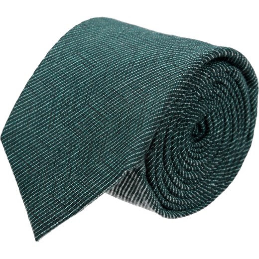 krawat cotton zielony classic 200