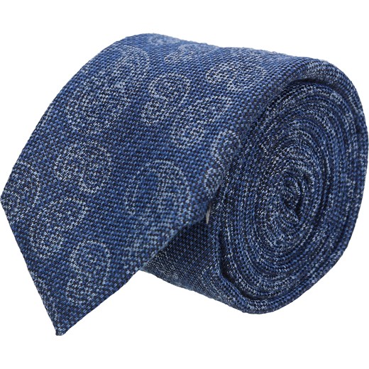 krawat cotton niebieski classic 204