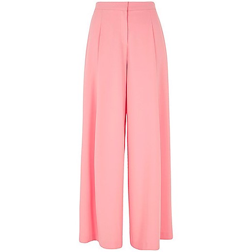 Pink wide leg trousers 