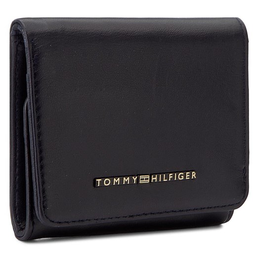 Mały Portfel Damski TOMMY HILFIGER - Leather Twist Mini Flap Wallet AW0AW04115  413 Tommy Hilfiger   eobuwie.pl