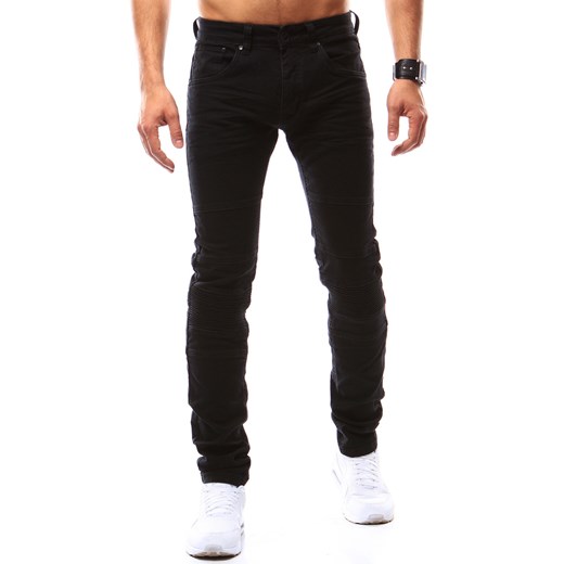 Spodnie jeansowe męskie czarne (ux0907) Dstreet   