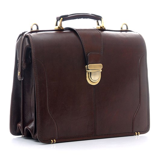 MARCO MAZZINI Włoska torebka florentine messenger leather bag na ramię brąz camel