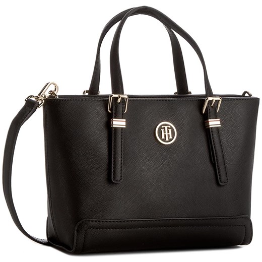 Torebka TOMMY HILFIGER - Honey Small Tote AW0AW03687  002 bialy Tommy Hilfiger  eobuwie.pl