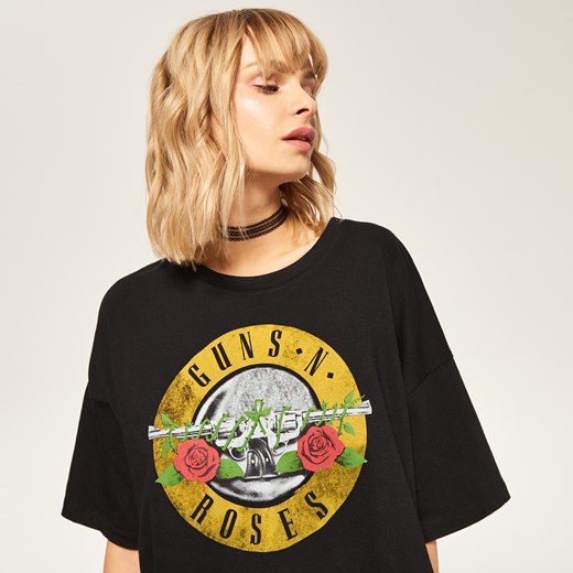 Reserved - T-shirt guns n roses - Czarny  Reserved M 