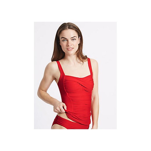Twisted Ruched Tankini Top  Marks & Spencer   Marks&Spencer
