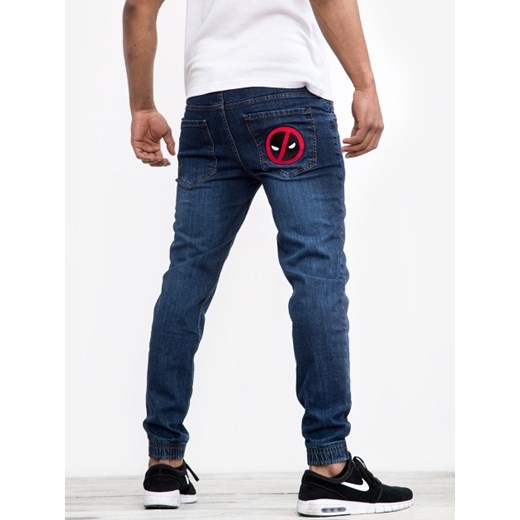 Deadpool Marvel Comics Face Jogger Pants Dark Blue