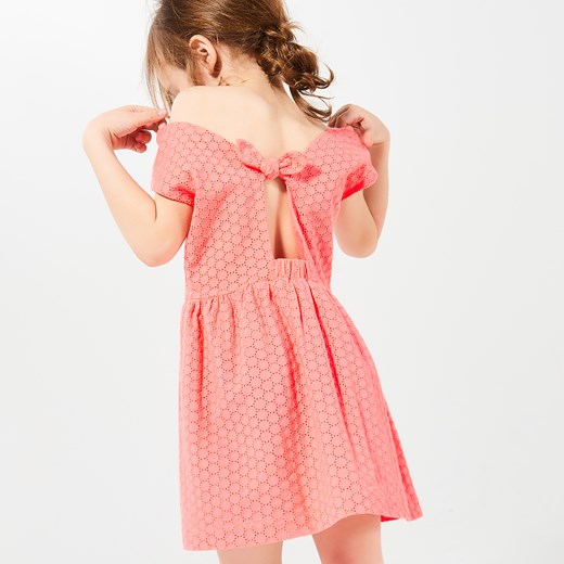 Reserved - Sukienka z wiązaniem z tyłu - Różowy