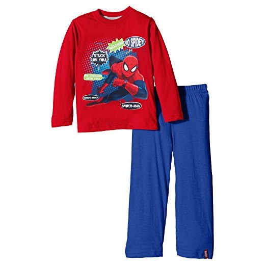 Piżama dwuczęściowa Marvel Spiderman dla chłopców, kolor: czerwony
