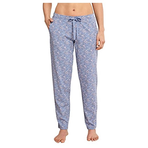 Spodnie od piżamy Schiesser Mix&Relax Jerseyhose lang dla kobiet, kolor: niebieski Schiesser niebieski sprawdź dostępne rozmiary okazja Amazon 