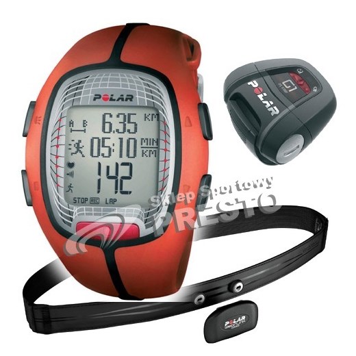 Zegarek z pulsometrem Polar RS300X G1 - pomarańczowy 