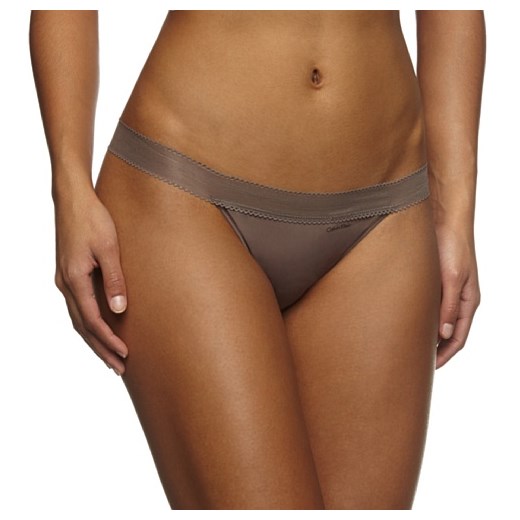 Stringi Calvin Klein underwear ICON - thong dla kobiet, kolor: brązowy brazowy Calvin Klein sprawdź dostępne rozmiary Amazon
