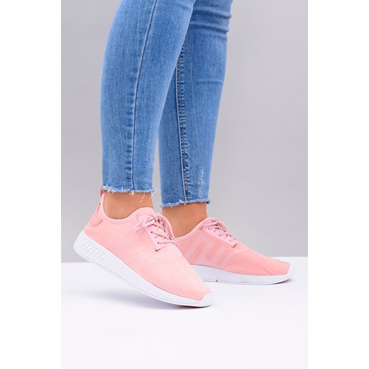 Vices | Damskie Zamszowe Buty Sportowe Fitcoin Pudrowy Róż niebieski  38 BUTOSKLEP.PL