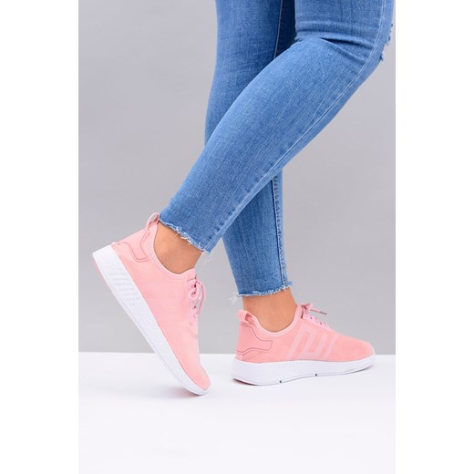 Vices | Damskie Zamszowe Buty Sportowe Fitcoin Pudrowy Róż niebieski  37 BUTOSKLEP.PL
