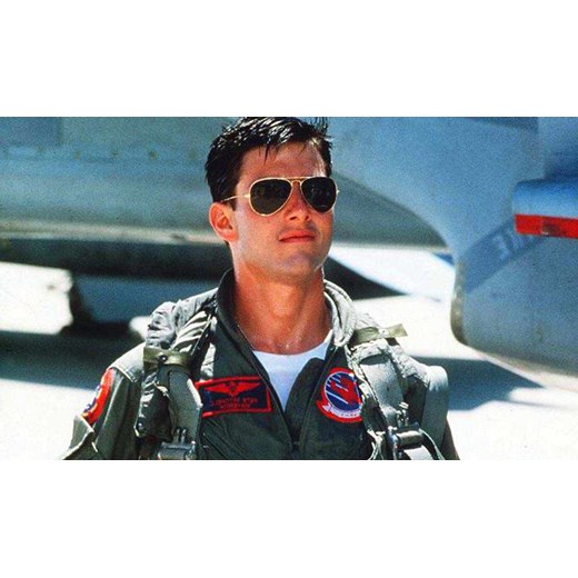 Okulary przeciwsłoneczne Pilotki - Top Gun (Lustrzanki) Koszulkifilmowe.pl niebieski