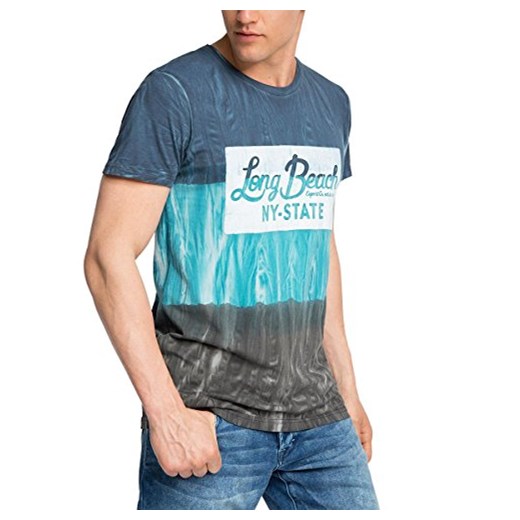 T-shirt ESPRIT dla mężczyzn, kolor: niebieski Esprit niebieski sprawdź dostępne rozmiary Amazon
