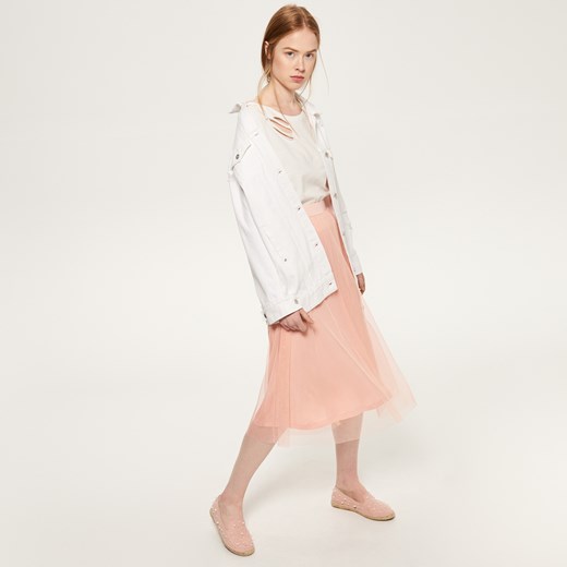 Reserved - Tiulowa spódnica - Różowy  Reserved XS 