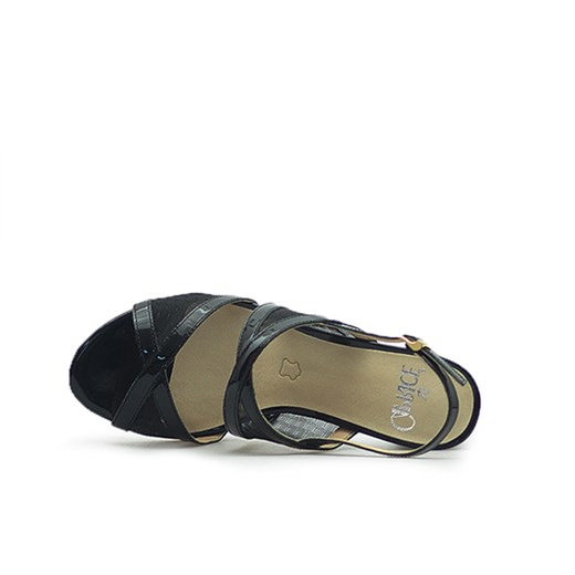 Sandały Caprice 9-28300-28 Czarne lakier