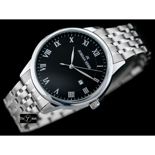Srebrny zegarek Jordan Kerr analogowy 