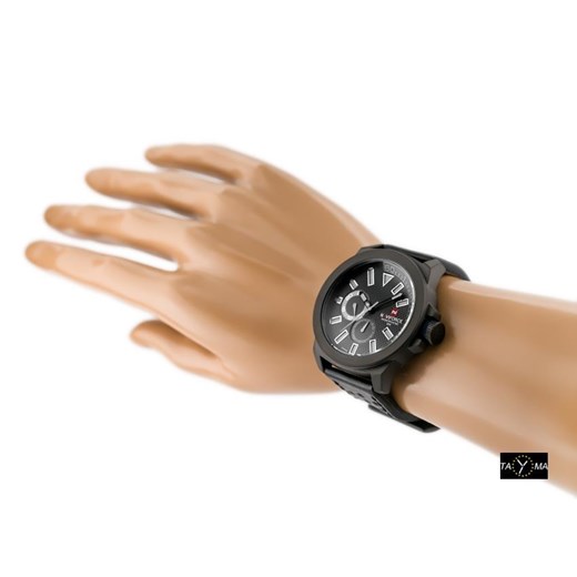 Zegarek czarny Naviforce analogowy 
