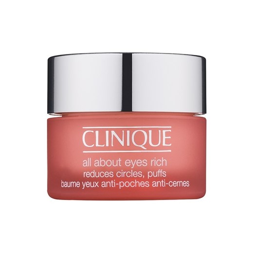 Clinique All About Eyes™ Rich nawilżający krem pod oczy przeciw obrzękom i cieniom  15 ml