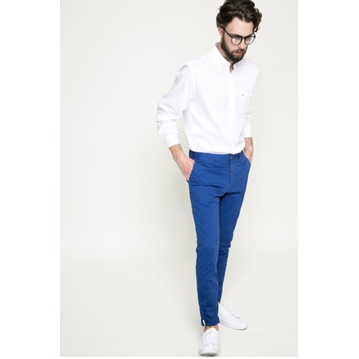 Spodnie męskie Lacoste niebieskie casual 