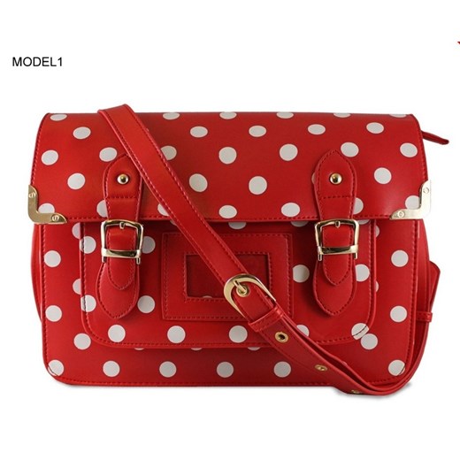 Torebka listonoszka w groszki A4 Tiffany 01 Uk Fashion Torebka listonoszka w groszki A4 Tiffany 01 Uk Fashion