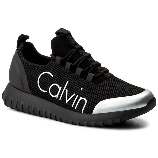 Sneakersy CALVIN KLEIN JEANS - Ron S0506 Black/Silver czarny Calvin Klein 45 eobuwie.pl