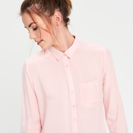 Cropp - Gładka koszula - Różowy bezowy Cropp XS 