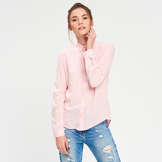 Cropp - Gładka koszula - Różowy bezowy Cropp XL 