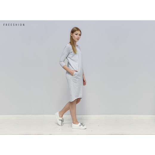 Ida j.szara L - sukienka oversize od Freeshion na DaWanda.pl