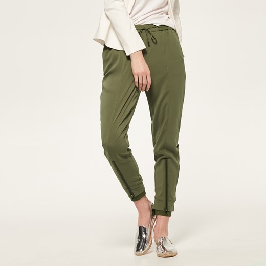 Reserved - Spodnie z elastyczną talią - Zielony Reserved zielony 34;36;38;40;42 