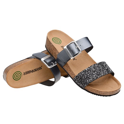 Klapki buty Dr Brinkmann 701036-92 Srebrne Dr Brinkmann brazowy 36 wyprzedaż NeptunObuwie.pl