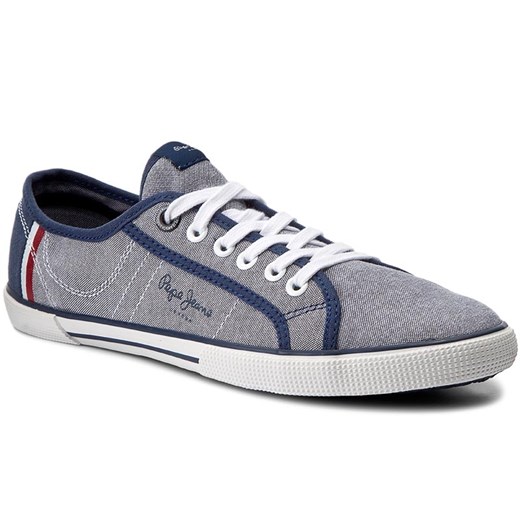 Tenisówki PEPE JEANS - Aberman Court PMS30356  Chambray 564 Pepe Jeans szary 41 eobuwie.pl