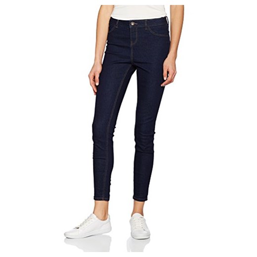 New Look Jeansy panie, kolor: niebieski czarny New Look sprawdź dostępne rozmiary wyprzedaż Amazon 