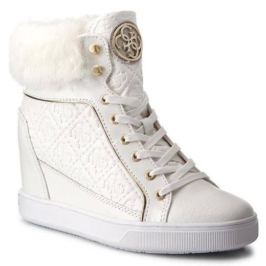 Sneakersy GUESS - Fur FLFUR3 ELE12 WHITE bialy Guess 39 eobuwie.pl