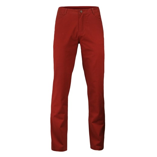 Casualowe Spodnie Męskie, 100% BAWEŁNA, Chinosy, Kolorowe, Czerwone SPEZREAL625red