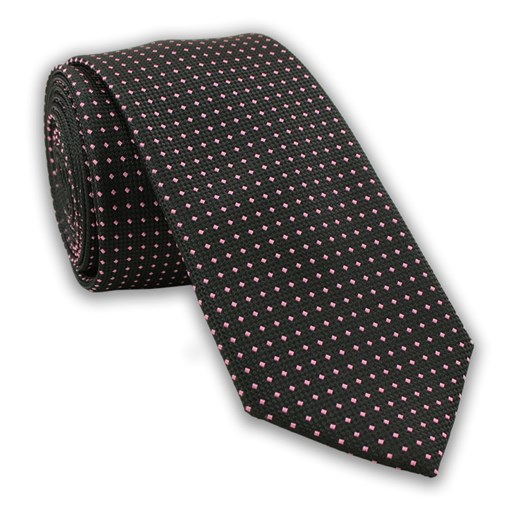 Klasyczny Krawat Męski w Drobny Wzór - 6 cm - Angelo di Monti, Kolorowy KRADM1190 ze sklepu JegoSzafa.pl w kategorii Krawaty - zdjęcie 37284995