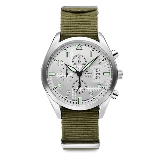 Zegarek Laco Flieger C Seattle Quarz (LA-861918) T Laco zielony  Militaria.pl