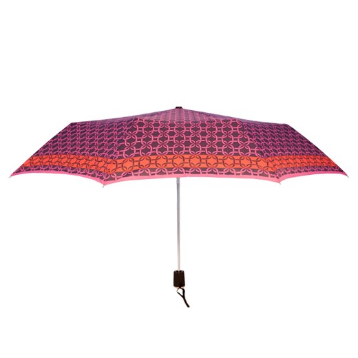 Fioletowy damski parasol ze wzorem w łańcuszki
