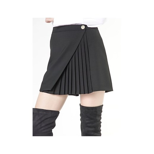 Patrizia Pepe - Mini spódnica z mieszanki wełny stretch