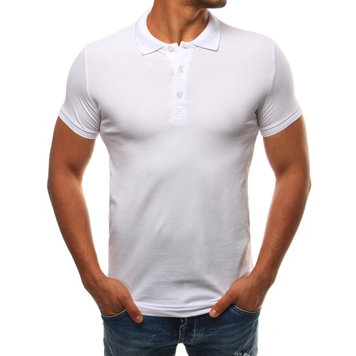 Koszulka polo męska biała (px0124)  Dstreet M okazja  
