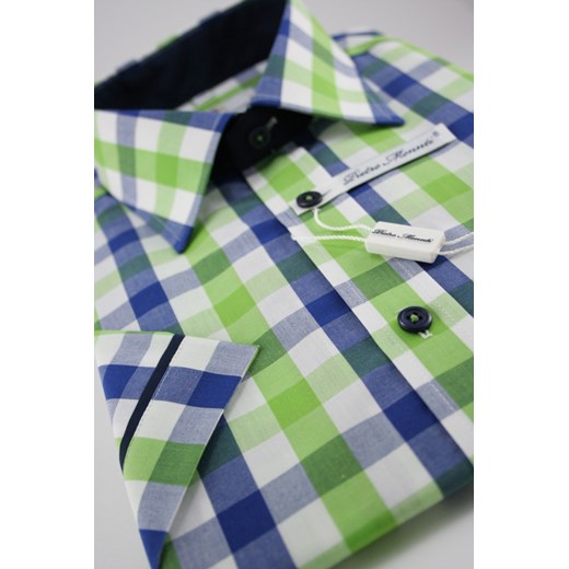 Koszula wizytowa Pietro Monnti KSKWPM0102 jegoszafa-pl zielony taliowana