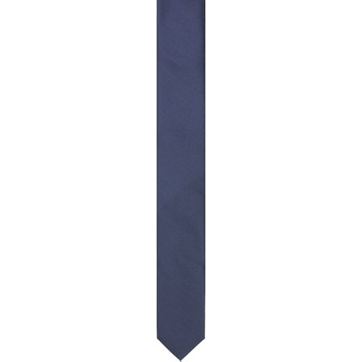krawat platinum granatowy classic 237 szary Recman  