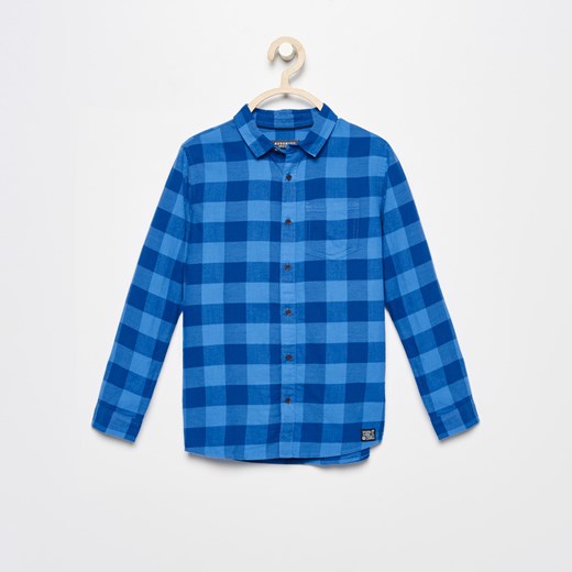 Reserved - Koszula w kratę - Niebieski Reserved niebieski 134 