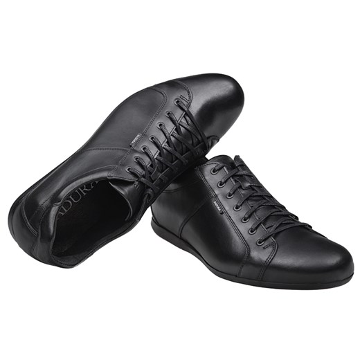 Półbuty męskie BADURA 2871-770 Czarne sznurowane Sneakersy