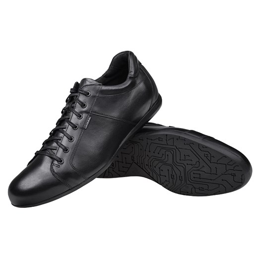Półbuty męskie BADURA 2871-770 Czarne sznurowane Sneakersy