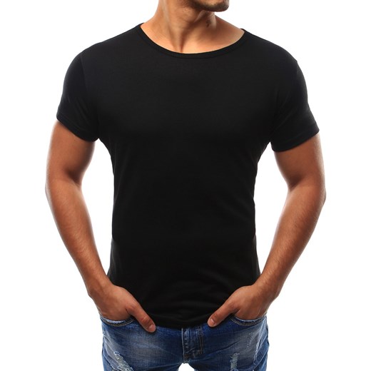 T-shirt męski czarny (rx2572)  Dstreet S promocyjna cena  