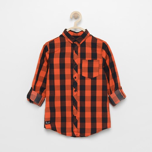 Reserved - Koszula w kratę - Pomarańczo