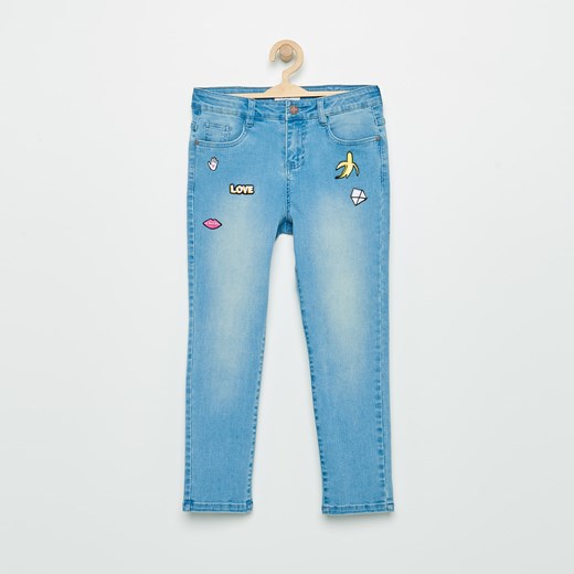 Reserved - Jeansy z naszywkami - Niebieski