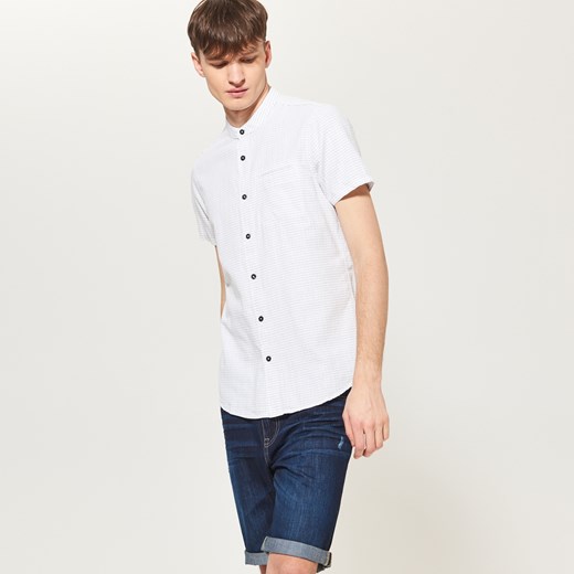 Reserved - Wzorzysta koszula - Biały